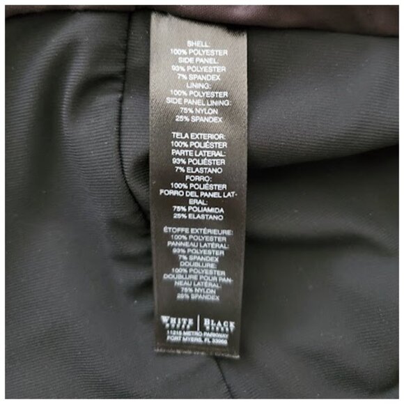 NWT WHBM Black Slimming Dress LBD Knee-Length Sleeveless V-Neck Front/Back  Sz 8 - Picture 11 of 12